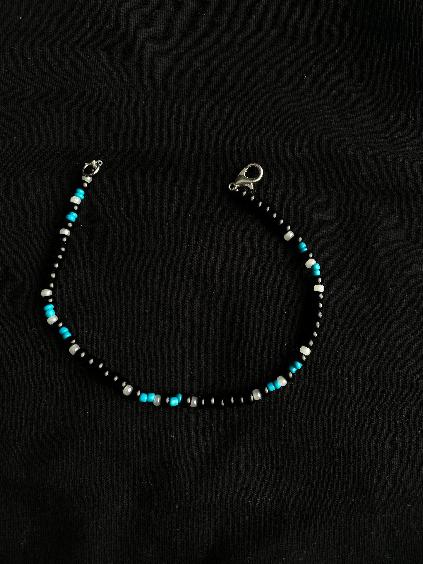 Black and blue bracelet