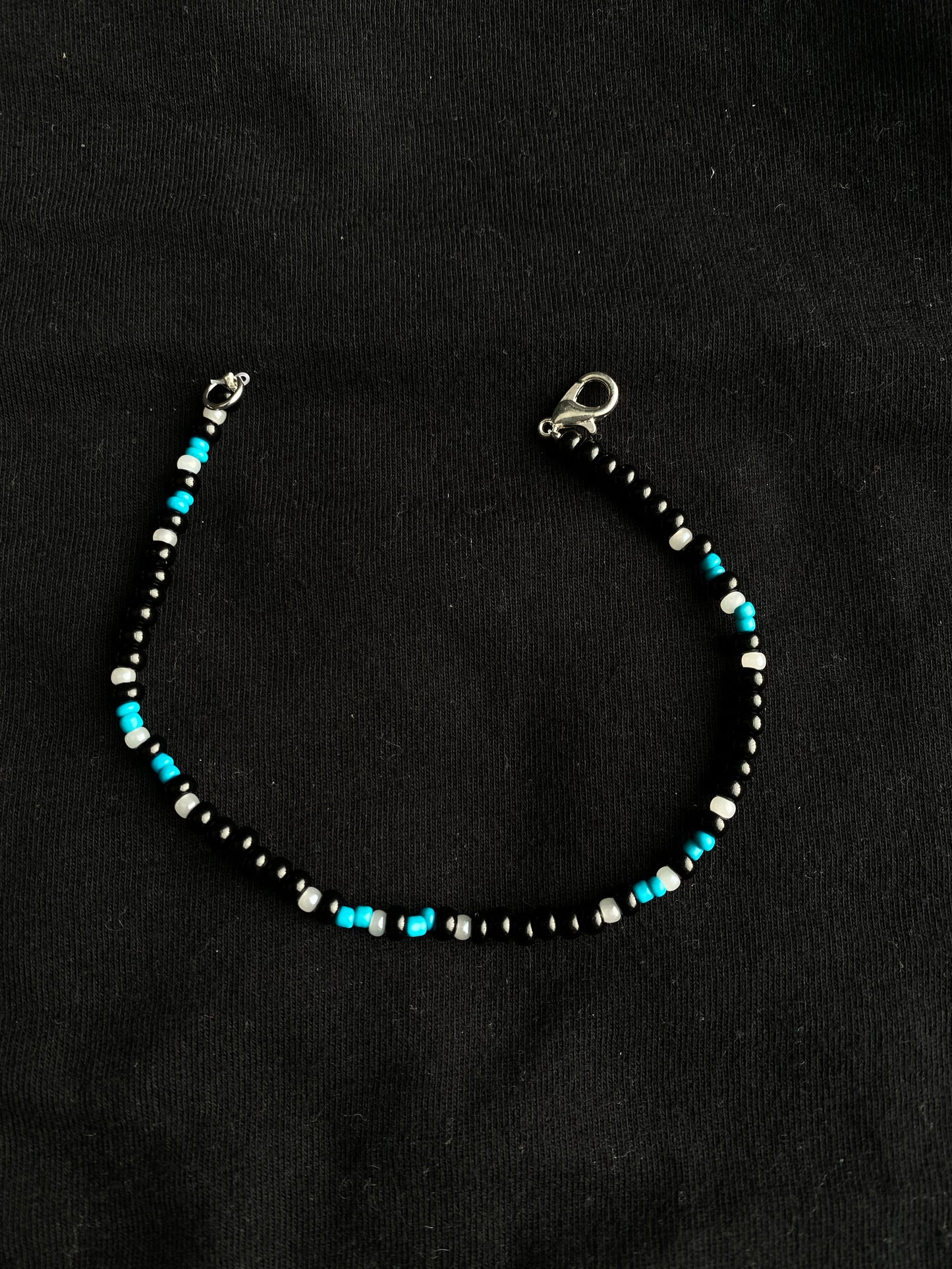 Black and blue bracelet